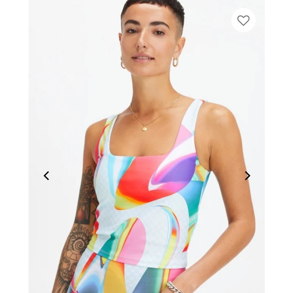 Fabletics Lydia Built In Bra Tank in Carnaval